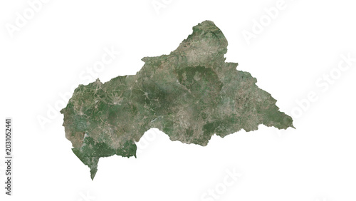 Canvastavla High Detailed Central African Republic Map PNG, Geographic Relief and Terrain Il