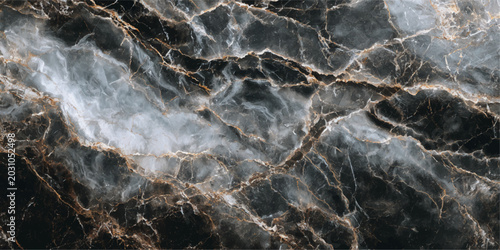 Schilderij op canvas Old grunge stone wall texture with rough nature surface pattern and winter ice o