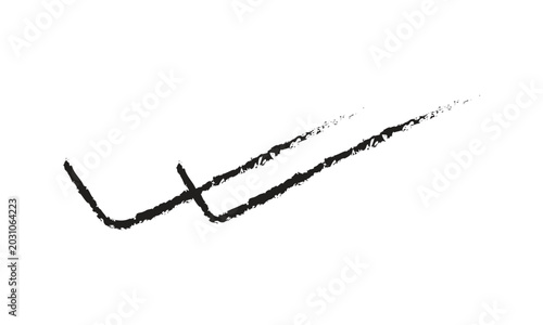 abstract simple black check mark design vector.
