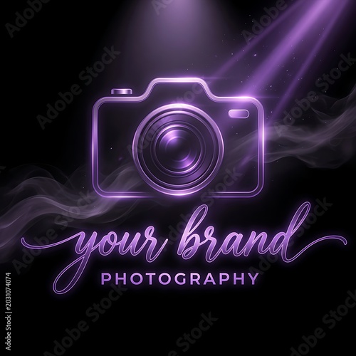 Camera shines bright purple light