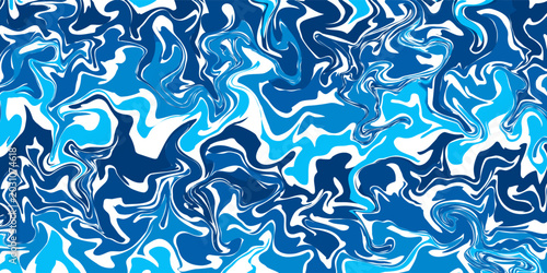 Canvas Print Wave water pattern line icon logo background vector wavy undulate logo