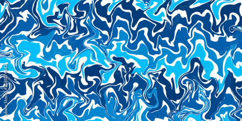 Фотография Wave water pattern line icon logo background vector wavy undulate logo