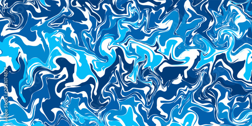 Konstfotografi Wave water pattern line icon logo background vector wavy undulate logo