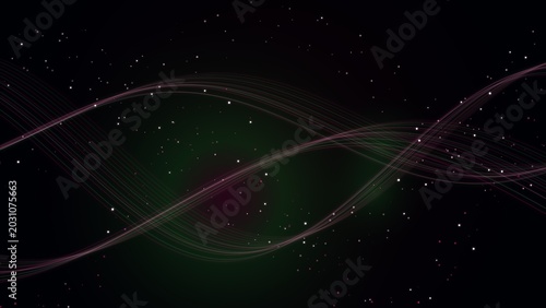 Fényképezés Professional Neon Geometric Abstract with Red color background
