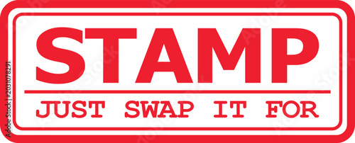 фотографія Red rubber stamp with the words REVISED and CHANGED in bold white lettering, emp