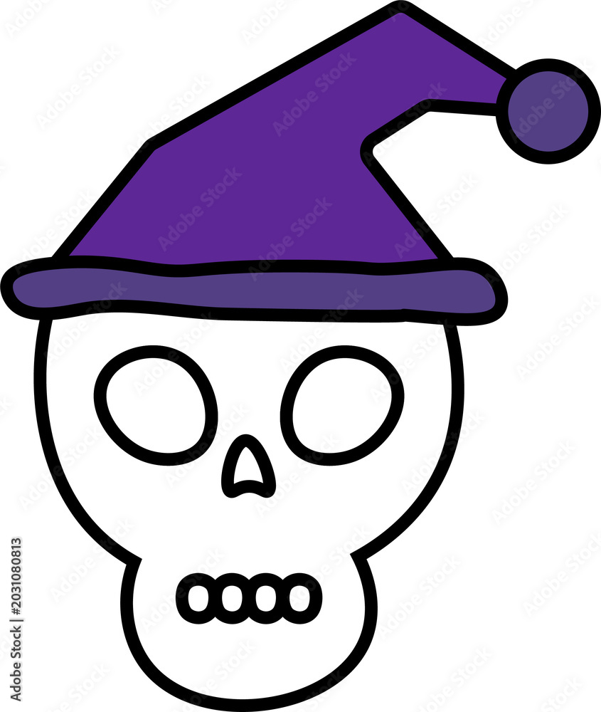Fototapeta premium Rainbow Halloween Clipart.