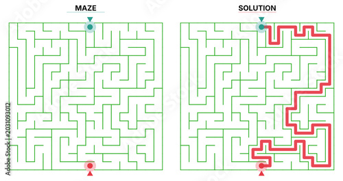 Foto Medium difficulty square shaped clipart puzzle game isolated on transparent back