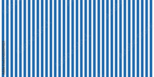 Tableau sur toile Striped background with vertical straight blue and white stripes