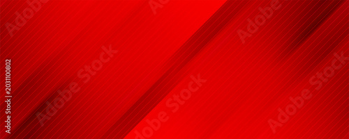 Quadro su tela Abstract red background with stripes and space for text.