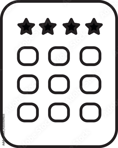 Fotografía PIN Code Security Icon Minimal Password Protection Vector icon