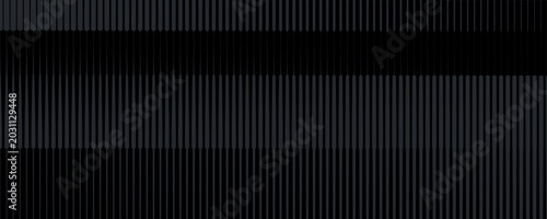 Obraz na płótnie Sleek black background with vertical stripes