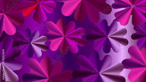 Close-up vibrant purple petals blooming in soft natural light with delicate texture and depth
