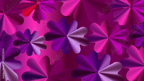 Vibrant Abstract Floral Pattern Background with Pink and Purple Hues