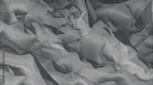 Obraz na płótnie A crumpled pile of smooth fabric sheets in shades of gray with transparent backg