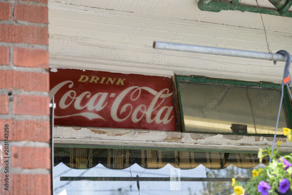 Naklejka premium vintage Coca-Cola 