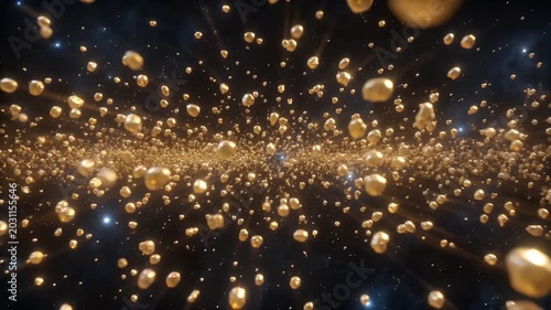 Galactic golden particle explosion: cosmic burst in dark space