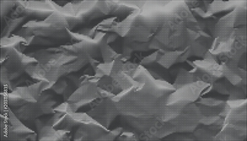 Cuadro en lienzo A close-up view of crumpled paper with a smooth texture on a transparent backgro