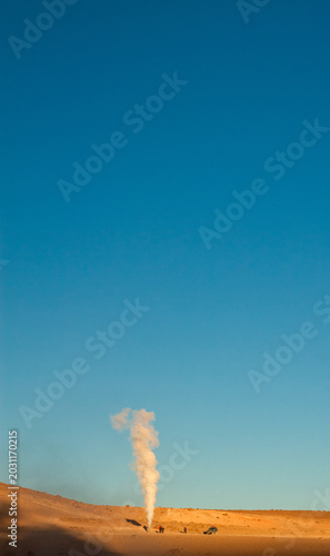 Geysir in Anden, Altiplano in Bolivien