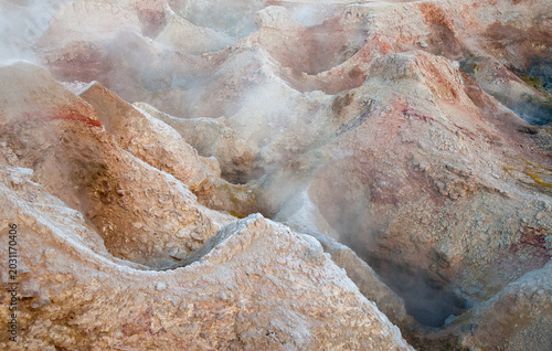 Thermalquelle in Bolivien auf dem Altiplano