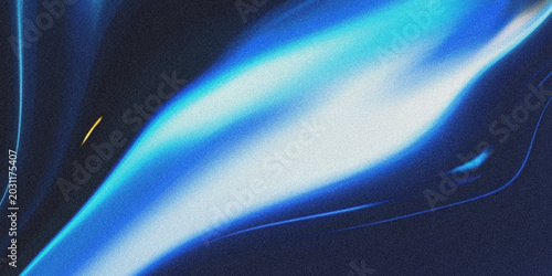 Bright blue laser beam cutting through dark metallic surface with sparks and precision lighting effect