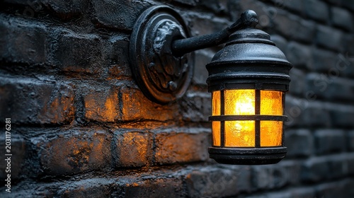 Wall mounted fixture with a warm glow