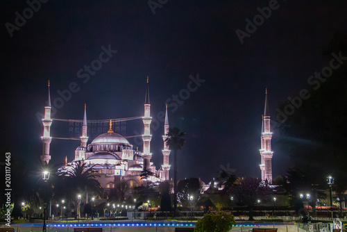 Konstfotografi Blue Mosque Istanbul