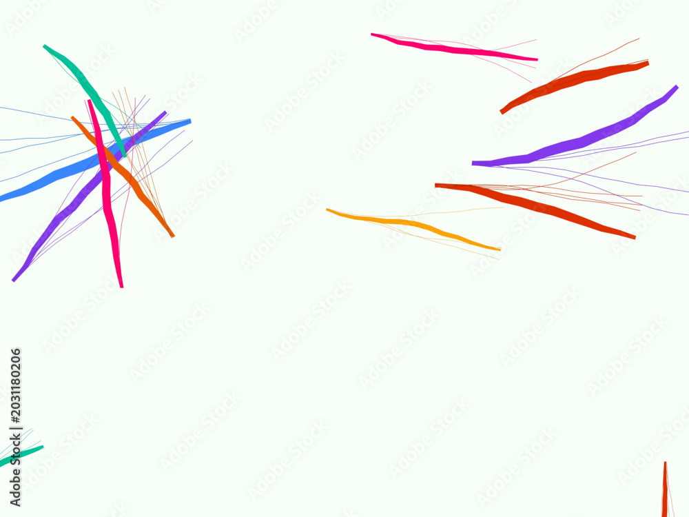 Obraz premium Colorful Crayon Strokes Kids Art Background