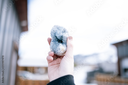 Rare crystals in a crystal shop 