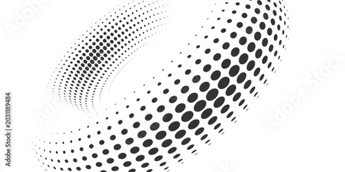 Bild auf Leinwand Grunge Halftone white and black dot pattern and black grunge gradient background