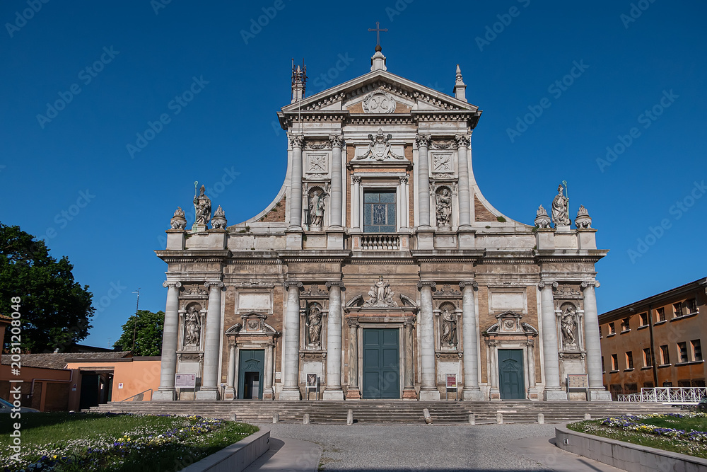 Εκτύπωση καμβά Basilica of Santa Maria in Porto is one of the most important Baroque religious monuments in Ravenna
