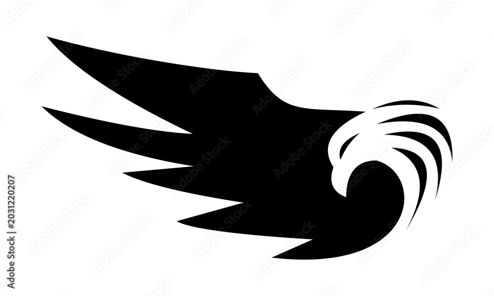Naklejka premium brand eagle icon logo vector