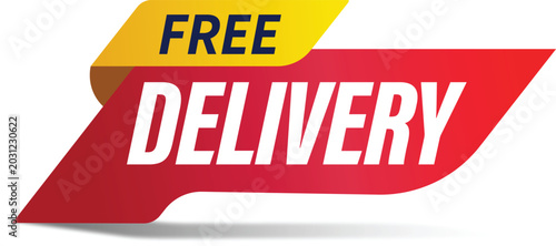Quadro su tela Free Shipping Flag Vector Illustration