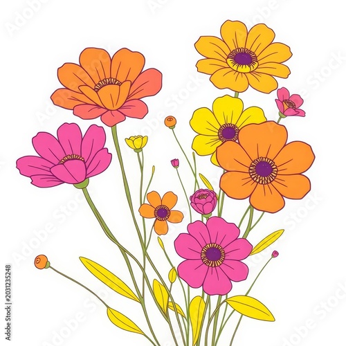 floral background with flowers