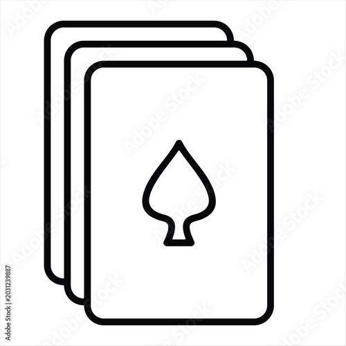 Card Game  Icon Element For Design