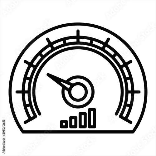 Gauge  Icon Element For Design