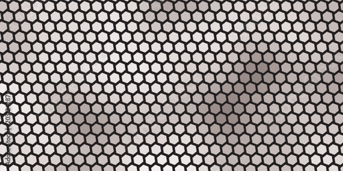 Bild auf Leinwand modern simple abstract seamlees black color hexagon polygon pattern art