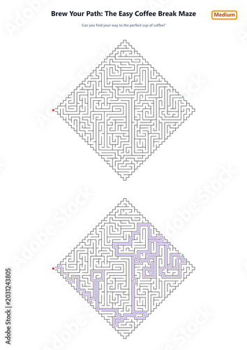 Brew Your Path: The Easy Coffee Break Maze