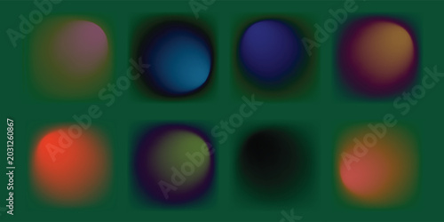 Quadro em tela purple fang background image There are various circular colored dots