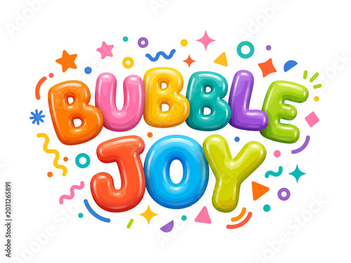 Konstfotografi Colorful Bubble Joy Party Decoration.