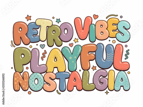 Konstfotografi Retro Vibes Playful Nostalgia Text.