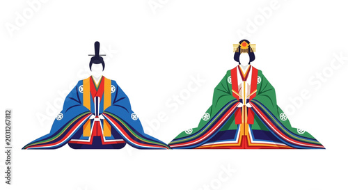 фотографія Japanese Hina Matsuri Dolls - Emperor and Empress