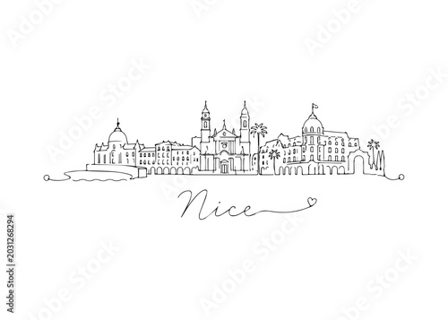 Nice city skyline hand drawn
Vector hand-drawn naive city skyline on a white background