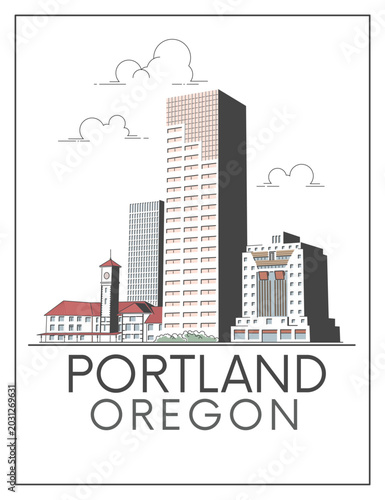 Portland Oregon City Landscape