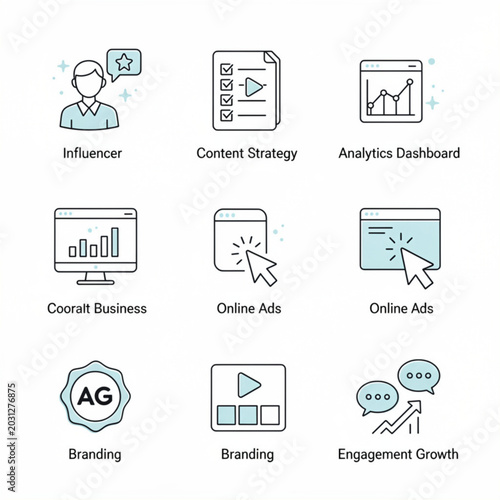 social media icons