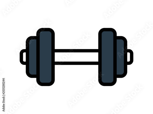 Dumbbell Icon Fitness Weight Training.