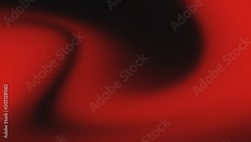 The red color goes from black to black with a micro-texture pattern that resembles a halftone pattern or a fine pixel structure. This pattern gives a sense of depth and dimension to the surface that l