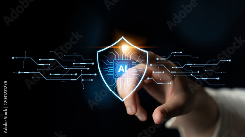 Foto AI-powered cybersecurity