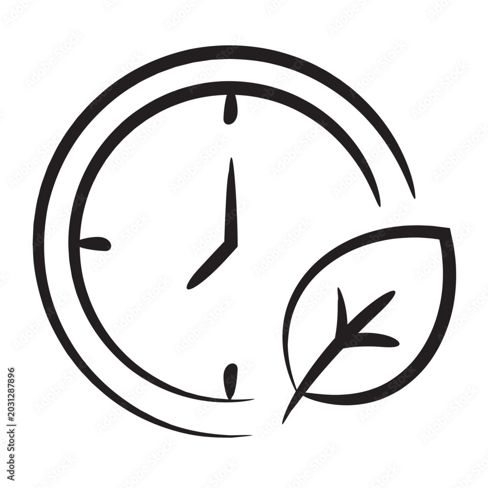 Fototapeta premium Green Clock