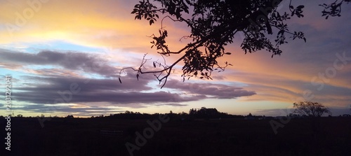 Foto sunset in the mountains