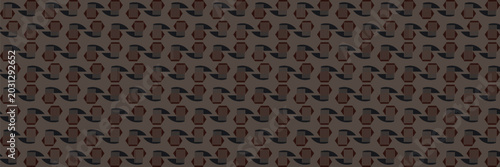 Textile motif seamless pattern. Abstract line shape geometric motif basic pattern continuous background. Man shirt all over print block.